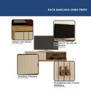 Ver imagem 3 de Rack Bancada Ouro Preto 60" 164,5cm MDP-MDF com Nicho Cinamomo Off White Valdemóveis