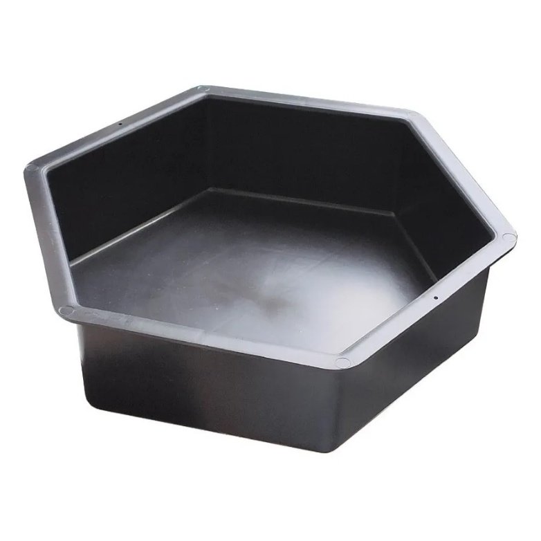 Forma Piso Bloquete Sextavado Liso 25x25x8 Para Calçada - 3