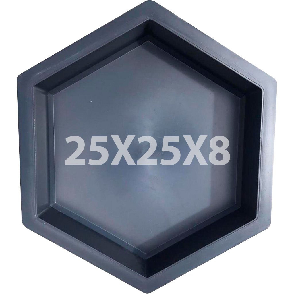 Forma Piso Bloquete Sextavado Liso 25x25x8 Para Calçada - 1