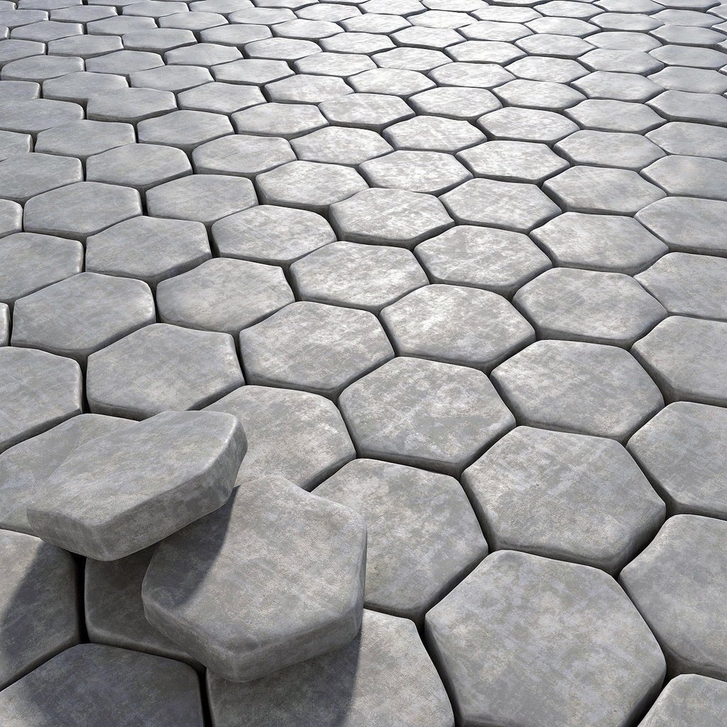 Forma Piso Bloquete Sextavado Liso 25x25x8 Para Calçada - 4