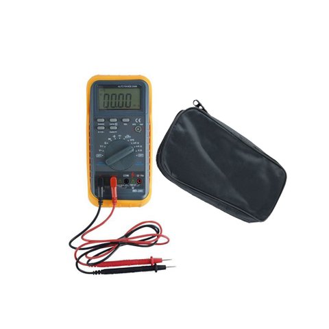 Kit Multímetro Digital 3/4 Dígitos Corrente Tensão Hfe Capacitância Diodo Md-390 Portátil Estojo Tra