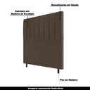 Ver imagem 3 de Cabeceira Decorativa Udine King 193cm Veludo Marrom - Gran Belo