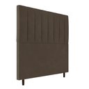 Ver imagem 1 de Cabeceira Decorativa Udine King 193cm Veludo Marrom - Gran Belo
