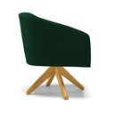 Ver imagem 7 de Poltrona Decorativa Giratória Ma30 Kit 2 Stella Bouclê Verde D03 - D’Rossi