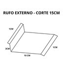 Ver imagem 2 de 4,75 Metros de Rufo Galvanizado Externo para Parede Corte 15