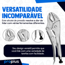 Ver imagem 2 de Alicate De Pressão 10 Polegadas Mordente Curvo Profissional Ferramenta Original Multifuncional Aço A
