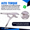 Ver imagem 4 de Alicate De Pressão 10 Polegadas Mordente Curvo Profissional Ferramenta Original Multifuncional Aço A