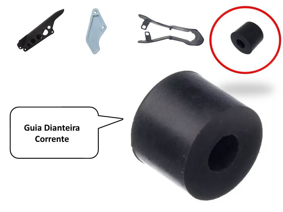 Kit Protetor Guia Capa Corrente Transmissão Bros 125 150 160 - 6