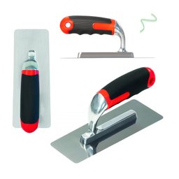 Desempenadeira Trapezio Aço Inox P/ Efeito Cimento Queimado Atlas - 2