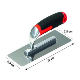 Desempenadeira Trapezio Aço Inox P/ Efeito Cimento Queimado Atlas - 4