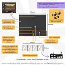 Ver imagem 2 de Painel com Suporte para Tv até 65 Polegadas com Aparador 4 Portas com Espelho Multimóveis Mp1089
