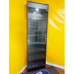 Prateleira Anitta Porta de Vidro Preto