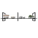 Ver imagem 3 de Prateleira Industrial Suspensa para Cozinha - MDF e Nicho Decorativo