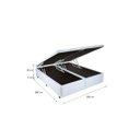 Ver imagem 2 de Cama Box Baú Casal 138 Bipartido - Bello Box Tecido Sintético Branco