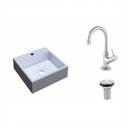 Ver imagem 2 de Kit Cuba Q355 Torneira 1198 Metal Válvula 1 Polegada Compace