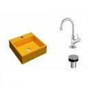 Ver imagem 2 de Kit Cuba Q355 Torneira 1198 Metal Válvula Click 1 Polegada B Compace