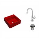 Ver imagem 2 de Kit Cuba Q355 Torneira 1198 Metal Válvula Click 1 Polegada B Compace