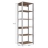 Guarda Roupa Closet Modulado 60x45x183cm com 6 Prateleiras ProDecor em MDP Montana e Branco - 3