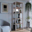 Ver imagem 2 de Guarda Roupa Closet Modulado 60x45x183cm com 6 Prateleiras ProDecor em MDP Montana e Branco