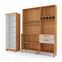 Ver imagem 4 de Kit Armário Multiuso Toronto + Armário de Cozinha Athenas 100% MDF Yescasa