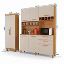 Ver imagem 3 de Kit Armário Multiuso Toronto + Armário de Cozinha Athenas 100% MDF Yescasa