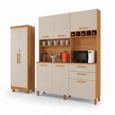 Ver imagem 2 de Kit Armário Multiuso Toronto + Armário de Cozinha Athenas 100% MDF Yescasa