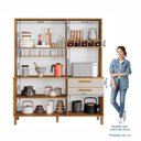 Ver mais imagens de Kit Armário Multiuso Toronto + Armário de Cozinha Athenas 100% MDF Yescasa