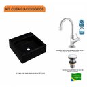 Ver imagem 3 de Kit Cuba Q355 Torneira 1198 Metal Válvula Click 1"G Compace