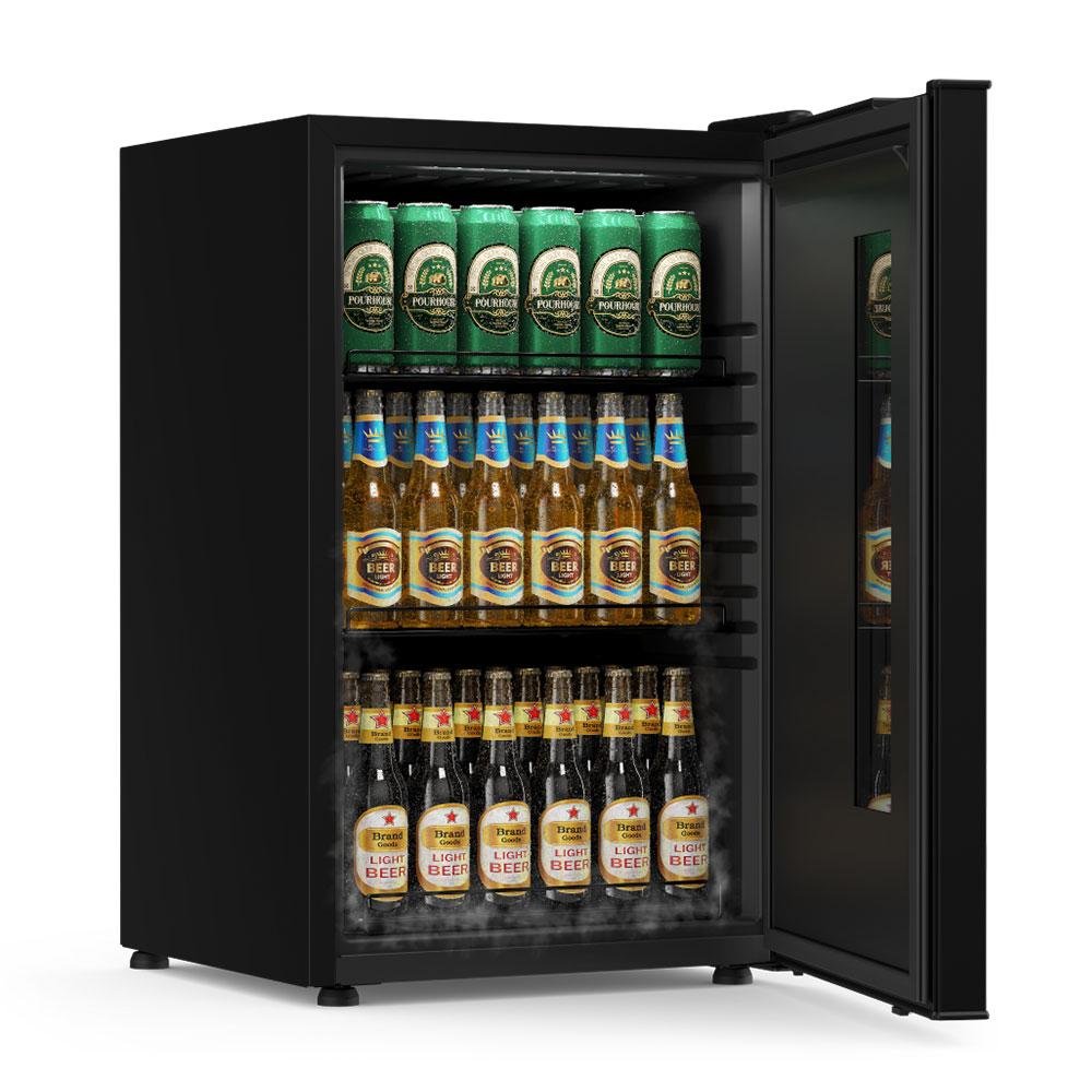 Cerverjeira Beer Maxx One Inverter 98l Porta Preto Onix Digital +2