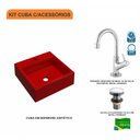Ver imagem 3 de Kit Cuba Q355 Torneira 1198 Metal Válvula Click 1"G Compace