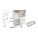 Ver imagem 4 de Armário Arara Gaveta Verônica 100% Mdf (quarto Sapato Roupa) VETORIAL MÓVEIS VERONICA Branco