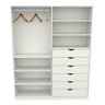 Armário Arara Gaveta Verônica 100% Mdf (quarto Sapato Roupa) VETORIAL MÓVEIS VERONICA Branco - 1