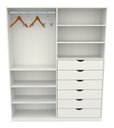 Ver imagem 1 de Armário Arara Gaveta Verônica 100% Mdf (quarto Sapato Roupa) VETORIAL MÓVEIS VERONICA Branco