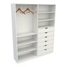 Armário Arara Gaveta Verônica 100% Mdf (quarto Sapato Roupa) VETORIAL MÓVEIS VERONICA Branco - 2