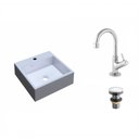 Ver imagem 2 de Kit Cuba Q355 Torneira 1198 Metal Válvula Click 1"g Compace