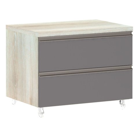 Mesa de Cabeceira Luciane 2 Gavetas Prime Plus 60 Cm