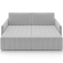 Ver imagem 3 de Sofá Cama Retrátil para Sala de Estar 220cm Porthos M03 Veludo Cinza - Lyam Decor