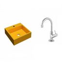 Ver imagem 2 de Kit Cuba Q355 com Torneira 1198 Metal 1/4 Volta Compace