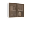 Ver imagem 2 de Armário Aéreo Amara 80x66cm com 2 Portas de Vidro Transparente 250306
