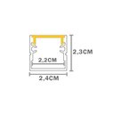 Ver imagem 1 de Perfil de Sobrepor Taschibra para Fita de Led Apex 24 com 3 Metros Preto