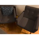 Ver imagem 5 de Kit 2 Cadeiras para Mesa de Jantar Estofada Cozinha Decor Resistente Confortável