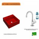 Ver imagem 3 de Kit Cuba Q355 com Torneira 1198 Metal 1/4 Volta Compace