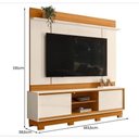 Ver imagem 3 de Estante Siena 2 Portas 1 Prateleira Cinamomo 183cm Off White Madetec