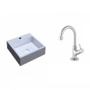 Ver imagem 2 de Kit Cuba Q355 com Torneira 1198 Metal 1/4 Volta Compace