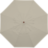 Ombrelone Treviso de Madeira e Poliéster 3,00m Bege Bel - 2