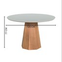 Ver imagem 3 de Mesa de Jantar Lisboa Base Madeira:1,20m