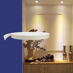 Boiserie Moldura Rodameio Eva Autocolante Flexível Orion 3,5cmx5mm 5 Metros - Branco - 6