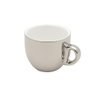 Conjunto 6 Xícaras de Café com Pires de Porcelana e Suporte Versa Branco-prata 90ml - Wolff - 6