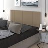Cabeceira Para Cama Casal Tulipa 1,40 Estofada Suede Bege - Rede Móveis - 1