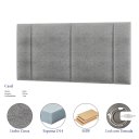 Ver imagem 4 de Cabeceira Estofada com Led Luxo Modulado Casal 140 Linho Cinza